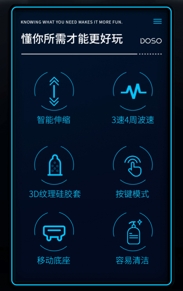 DOSO Male Automatic Electric Retractable Masturbation Cup - 图片 5