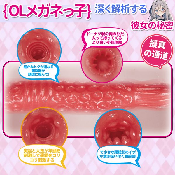 DOSO OL Anime-Design Masturbator Cup Adult Toy for Men,2D-Inspired Sex Toy Yuqiao Shinai - 图片 3